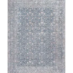 Kirklands Home Boho Lorelai Washable Area Rug, 7x10 Blue Clearance
