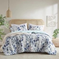 Kirklands Home Blue Botanical 3-pc. Full/Queen Comforter Set Sale