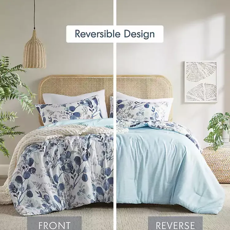 Kirklands Home Blue Botanical 3-pc. Full/Queen Comforter Set Sale