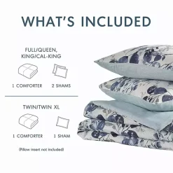 Kirklands Home Blue Botanical 3-pc. Full/Queen Comforter Set Sale