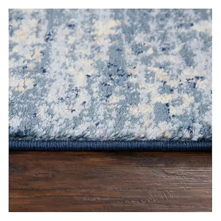 Kirklands Home Blue Edward Overdyed Area Rug, 8x10 New
