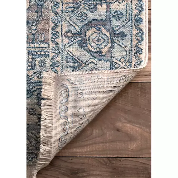 Kirklands Home Blue Eli Medallion Fringe Area Rug, 8x10 Sale