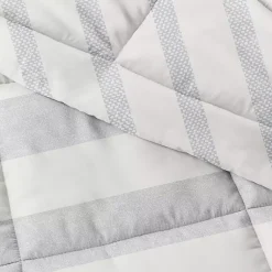 Kirklands Home Blue Faded Stripe 3-pc. Queen Comforter Set Outlet