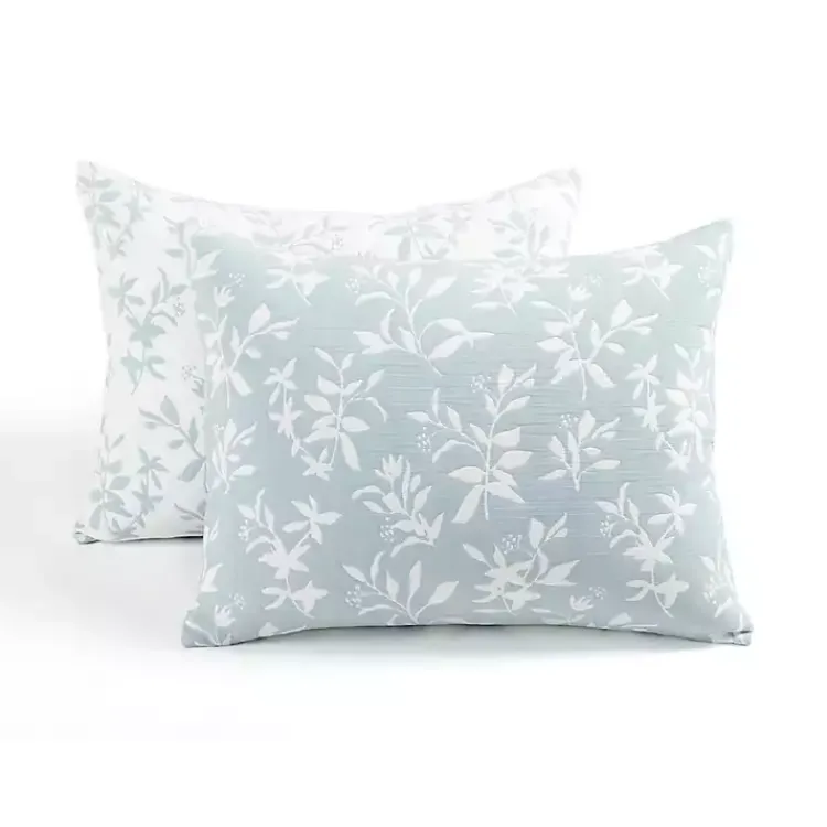Kirklands Home Blue Floral Reversible 3-pc. King Quilt Set Outlet