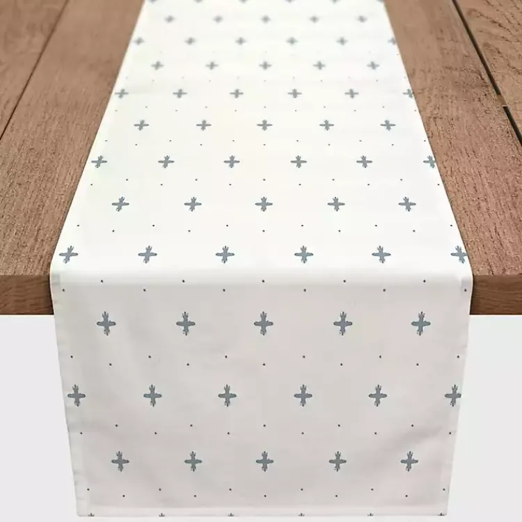 Kirklands Home Blue French Country Table Runner, 90 in.
