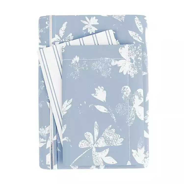 Kirklands Home Blue Garden Farmhouse 3-pc. Twin Duvet Cover Set Clearance