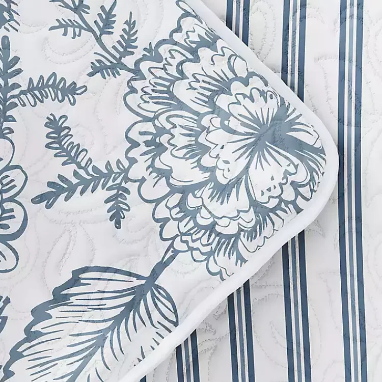 Kirklands Home Blue Jacobean Reversible 2-pc. Twin Quilt Set Best