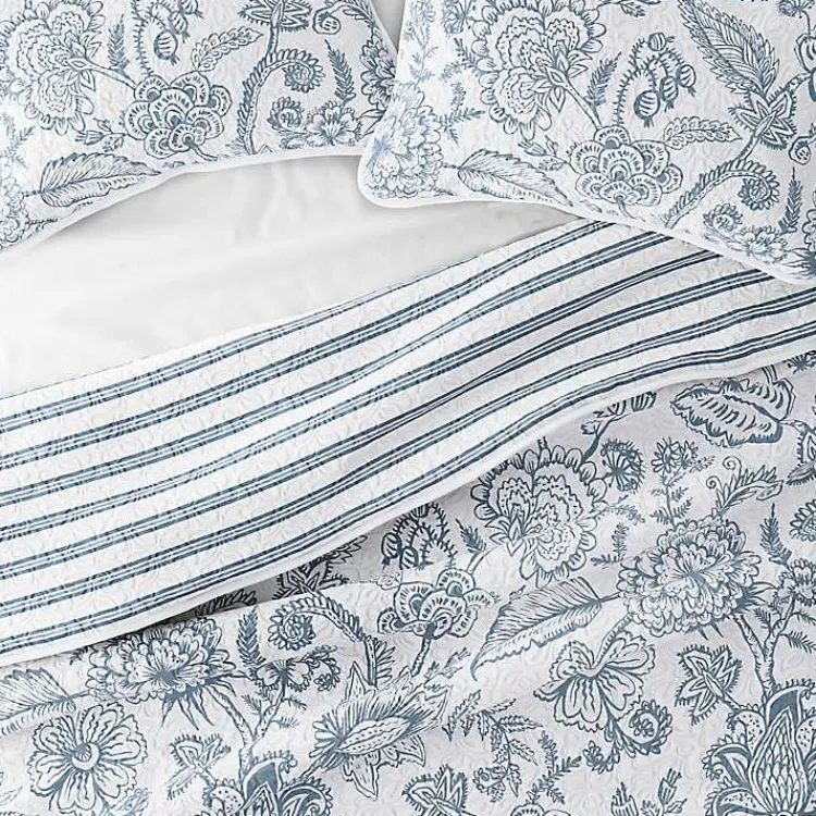 Kirklands Home Blue Jacobean Reversible 2-pc. Twin Quilt Set Best