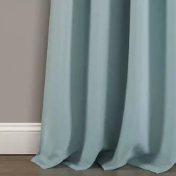 Kirklands Home Knotted Curtain Panel Set, 95 in. Blue Best