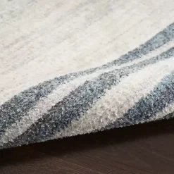 Kirklands Home Blue Linear Sphere Washable Accent Rug, 2x4 Discount