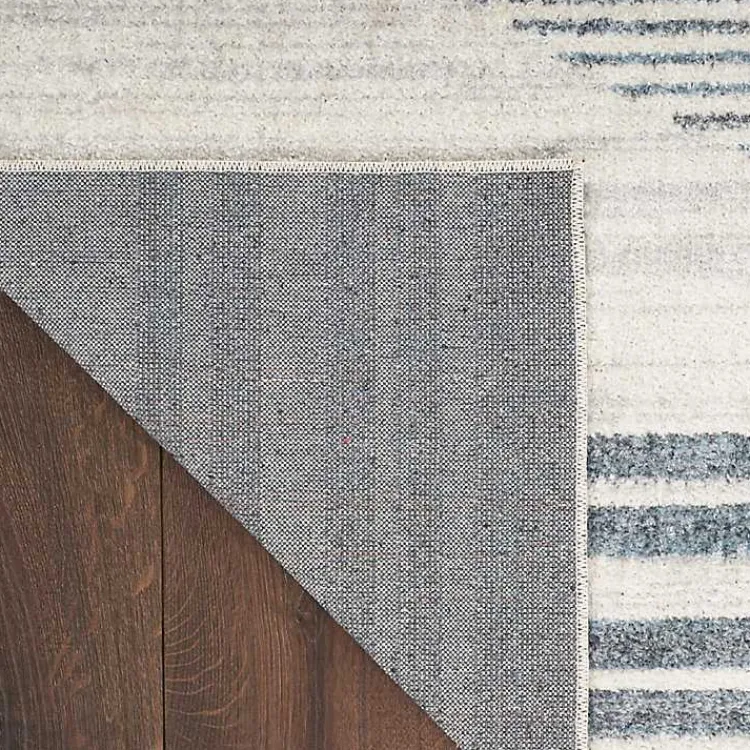 Kirklands Home Blue Linear Sphere Washable Area Rug, 6x9 Outlet