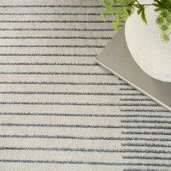 Kirklands Home Blue Linear Sphere Washable Area Rug, 6x9 Outlet