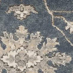 Kirklands Home Blue Lush Vines Accent Rug Hot