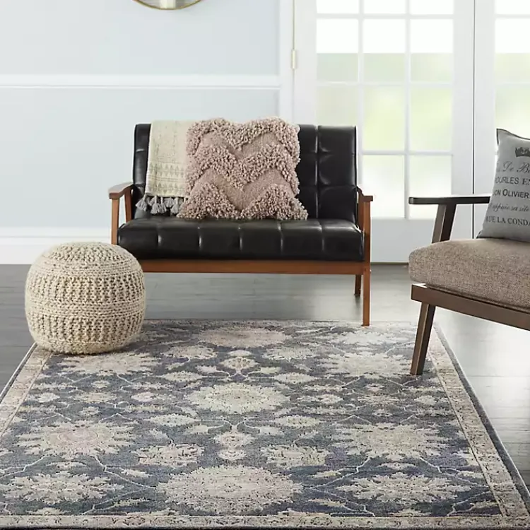Kirklands Home Blue Lush Vines Area Rug, 5x7 Sale