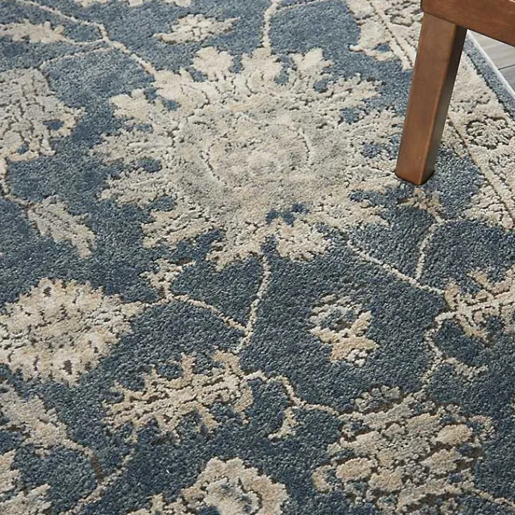 Kirklands Home Blue Lush Vines Area Rug, 5x7 Sale