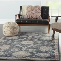 Kirklands Home Blue Lush Vines Area Rug, 5x7 Sale