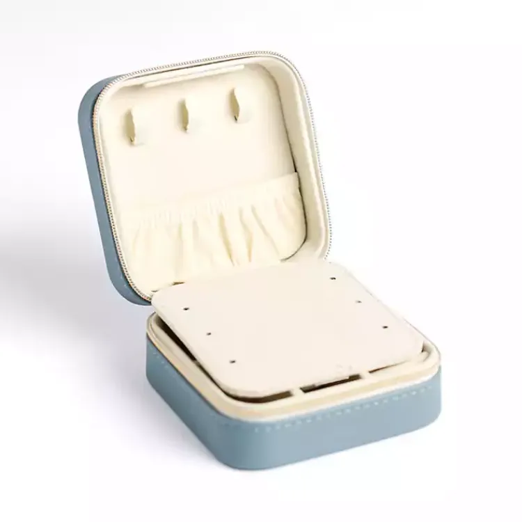 Monogram Seasonal Decor>Kirklands Home Monogram A Travel Jewelry Box Blue