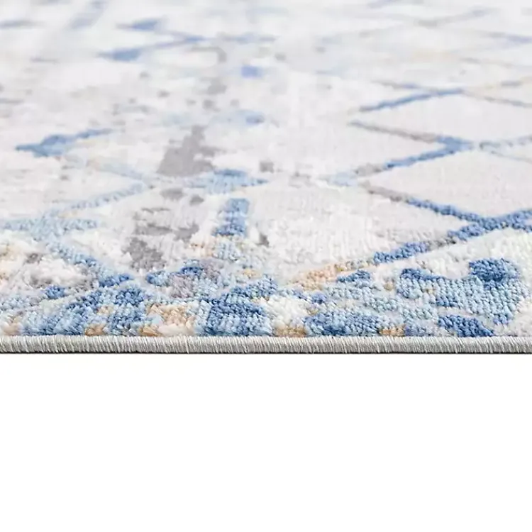 Kirklands Home Moroccan Area Rug, 5x7 Blue Outlet