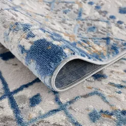 Kirklands Home Moroccan Area Rug, 5x7 Blue Outlet