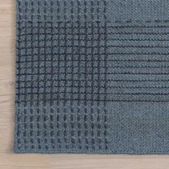 Kirklands Home Plaid Emily Henderson x RugsUSA Area Rug, 6x9 Blue Hot