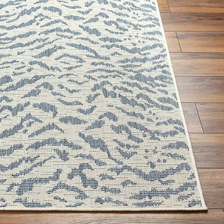Kirklands Home Blue Ravello Outdoor Rug, 6x9 Online