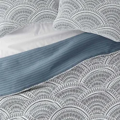 Kirklands Home Blue Scalloped Reversible 2-pc. Twin Quilt Set Clearance