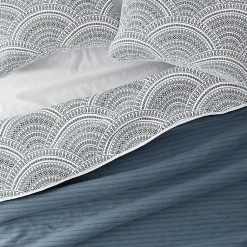 Kirklands Home Blue Scalloped Reversible 2-pc. Twin Quilt Set Clearance