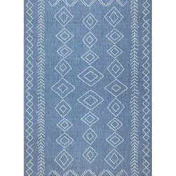 Kirklands Home Blue Serna Tribal Outdoor Area Rug, 8x11 Online