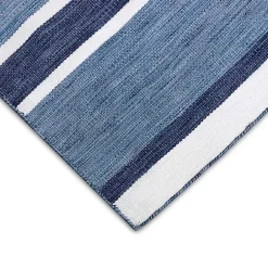 Kirklands Home Blue Shades Striped Indoor/Outdoor Scatter Rug Online
