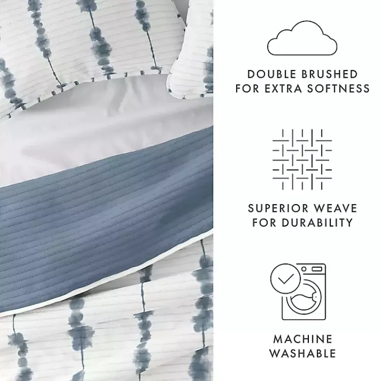 Kirklands Home Blue Shibori Reversible 3-pc. King Quilt Set Discount