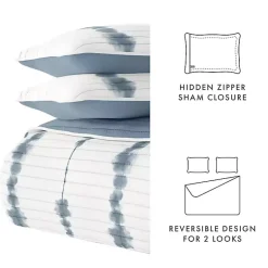 Kirklands Home Blue Shibori Reversible 3-pc. King Quilt Set Discount