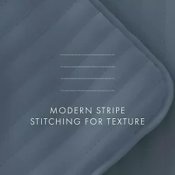 Kirklands Home Stitched Stripes 3-pc. King Quilt Set Blue Hot
