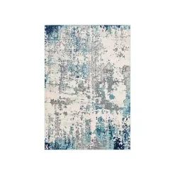 Kirklands Home Blue Sutton Contemporary Area Rug, 6x9 Sale