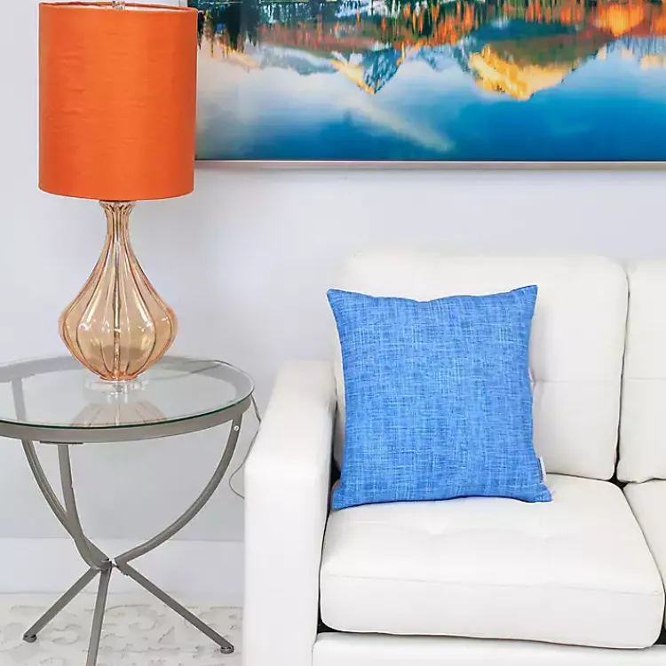 Pillows>Kirklands Home Textured Velvet Pillow Blue