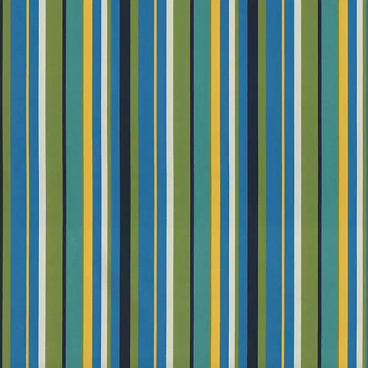 Kirklands Home Blue Topanga Striped Outdoor Chaise Cushion Clearance