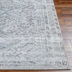 Kirklands Home Traditional Washable Area Rug, 7x10 Blue