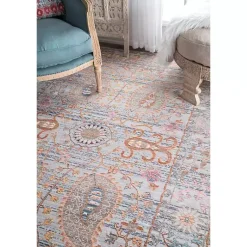 Kirklands Home Blue Vintage Killian Area Rug, 5x8 Outlet
