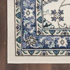 Kirklands Home Blue Vintage Medallion Indoor/Outdoor Runner Clearance