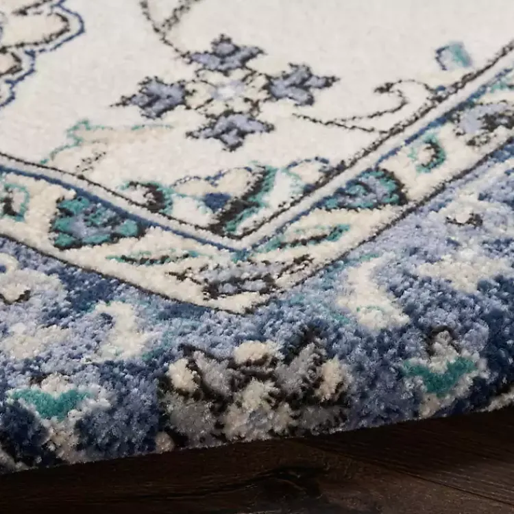 Kirklands Home Blue Vintage Medallion Indoor/Outdoor Rug, 4x6 Discount