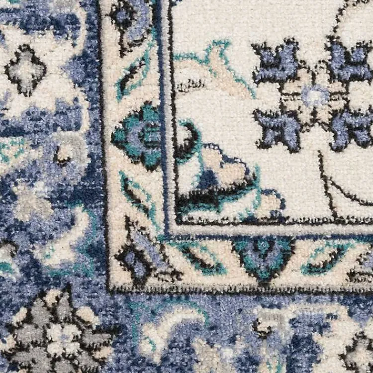 Kirklands Home Blue Vintage Medallion Indoor/Outdoor Rug, 4x6 Discount