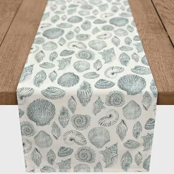 Kirklands Home Blue Vintage Seashells Table Runner, 90 in. Sale