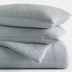 Kirklands Home Waffle Ultra-Soft 3-pc. King Comforter Set Blue Hot