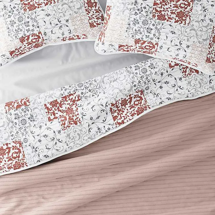 Kirklands Home Blush Patchwork Reversible 3-pc. Queen Quilt Set Discount