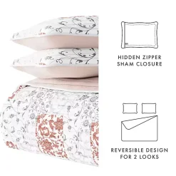 Kirklands Home Blush Patchwork Reversible 3-pc. King Quilt Set Clearance