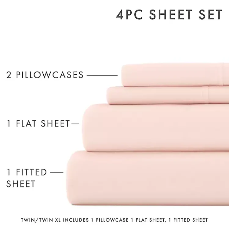 Kirklands Home Blush Ultra Soft 3-pc. Twin Sheet Set Pink Online