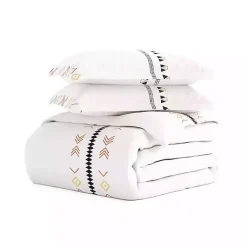 Kirklands Home Bohemian Stripe 2-pc. Twin Duvet Cover Set White