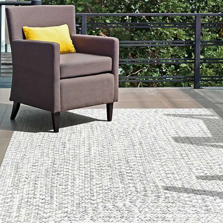Kirklands Home Braided Leah Indoor/Outdoor Area Rug, 5x8 Gray
