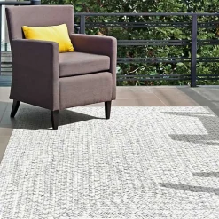 Kirklands Home Braided Leah Indoor/Outdoor Area Rug, 7x9 Gray New