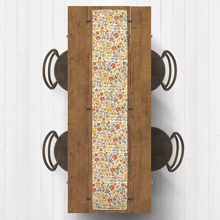 Fall>Kirklands Home Bright Leaves Table Runner, 90 in. Multi