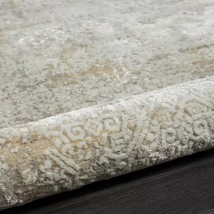 Kirklands Home Brisbane Beige Faded Damask Area Rug, 2x3 Hot